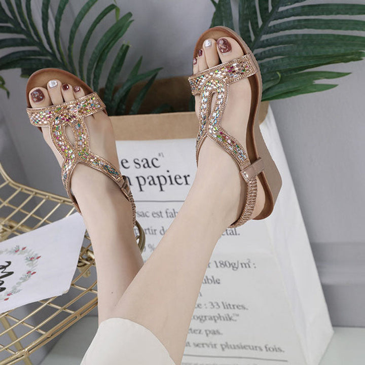 Levoire | Avec Talon Équilibré Décoré De Strass