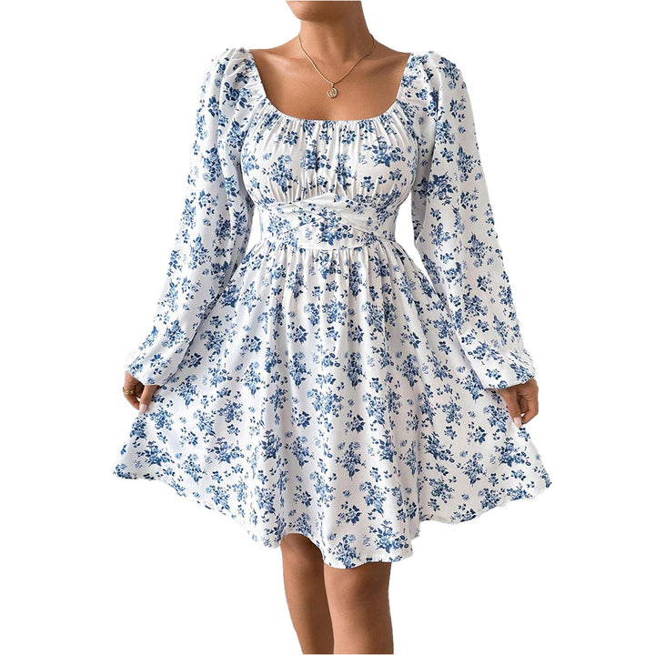 Robe d'été pour femmes avec accents floraux et manches longues Levoire