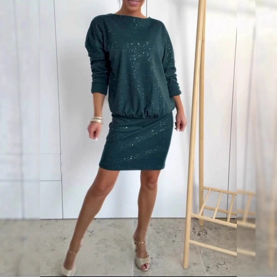 Robe décontractée oversized pour femmes avec des accents scintillants Levoire