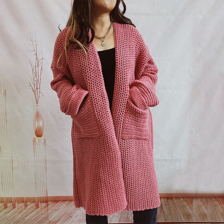 Levoire | Tricoté Décontracté De Couleur Unie Rose
