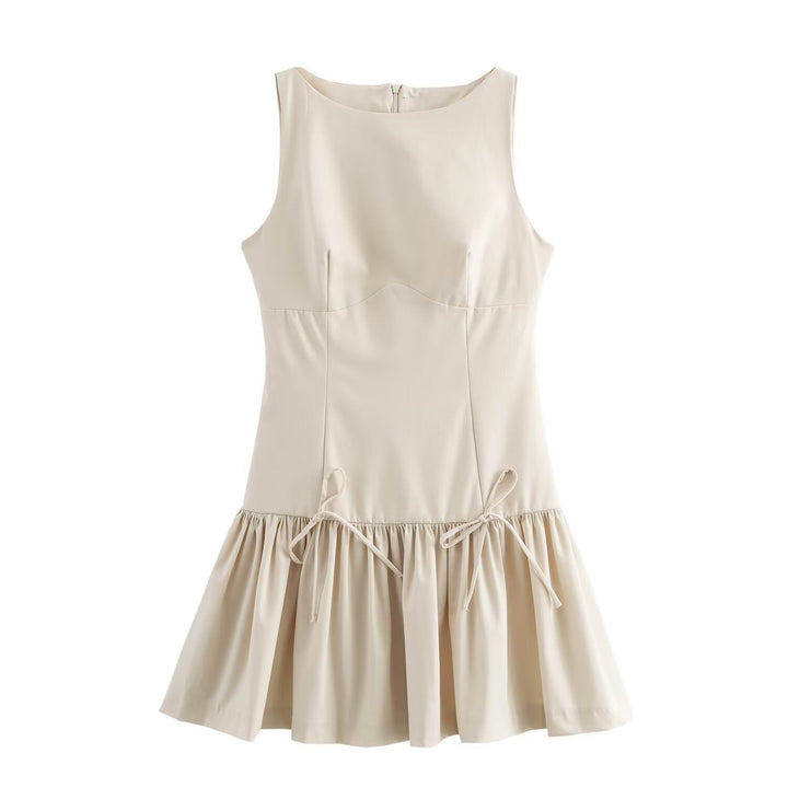 Levoire | Chic Printemps Sans Manches Robe Off-white