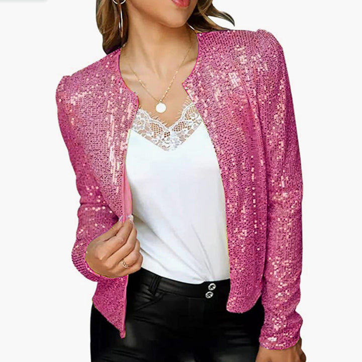 Levoire | Élégante Veste de Printemps Courte Casual Magenta