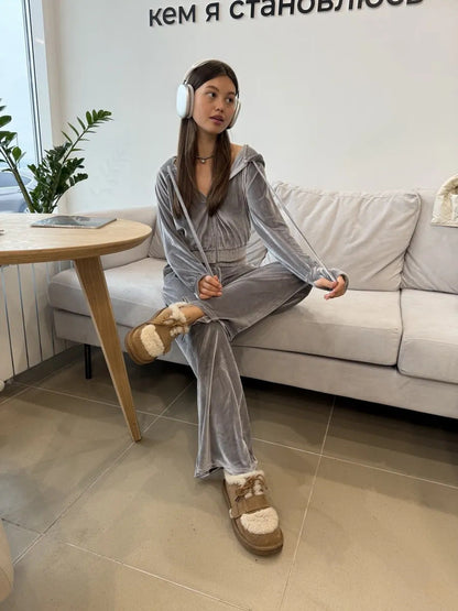 Levoire | Élégante tenue de sport décontractée pour femmes Gris