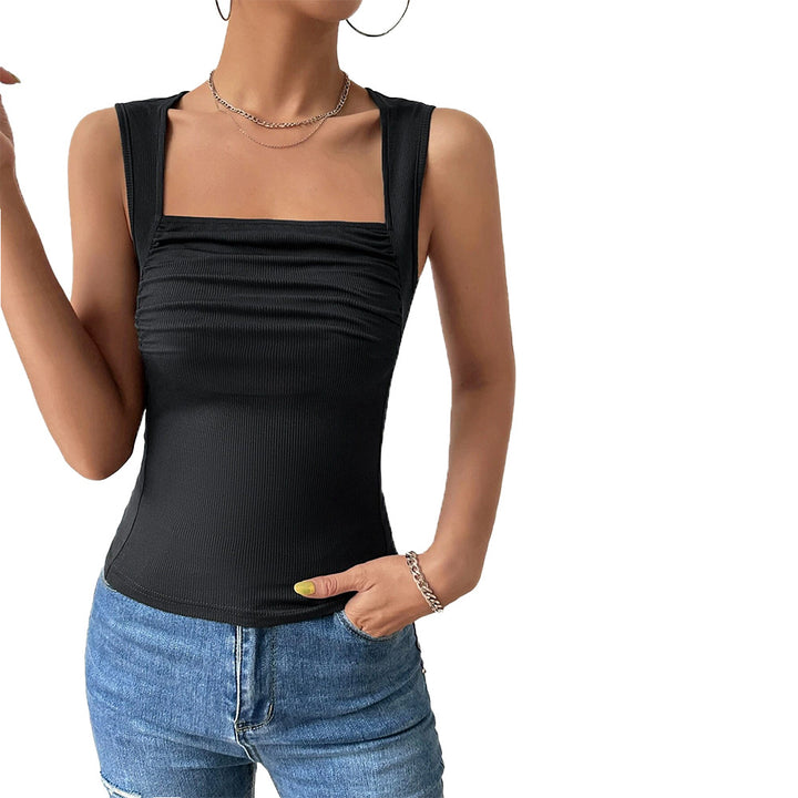 Débardeur ajusté pour femme avec encolure carrée et fronces Levoire
