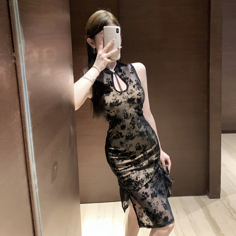 Levoire | Cheongsam-dress Design Creux Amélioré Style Élégant Dress