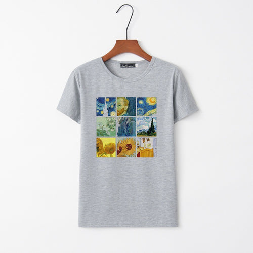 T-shirt femme avec impression artistique créative Levoire