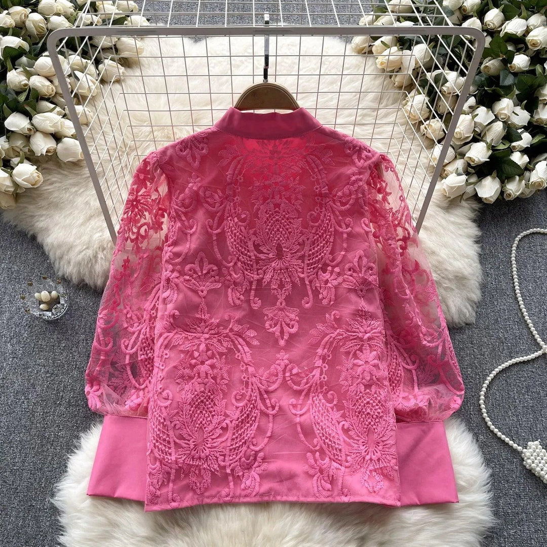 Levoire | Vintage blouse française à manches bouffantes