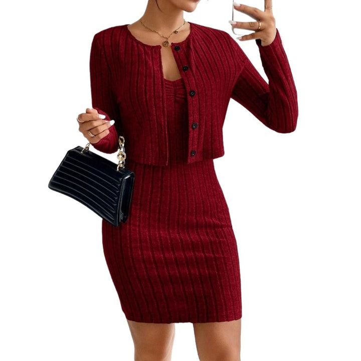 Robe en maille pour femmes avec bolero assorti Levoire