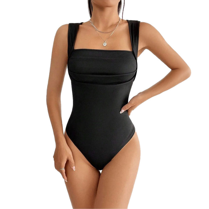 Maillot de bain femme avec encolure carrée et bretelles ajustables Levoire