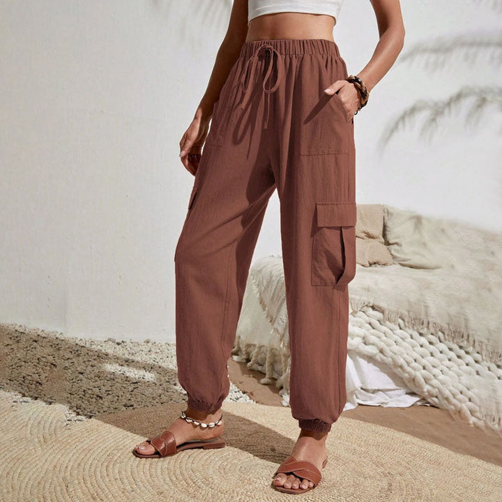Levoire | Pantalons D'Été Colorés Et Légers Pour Femmes Braun