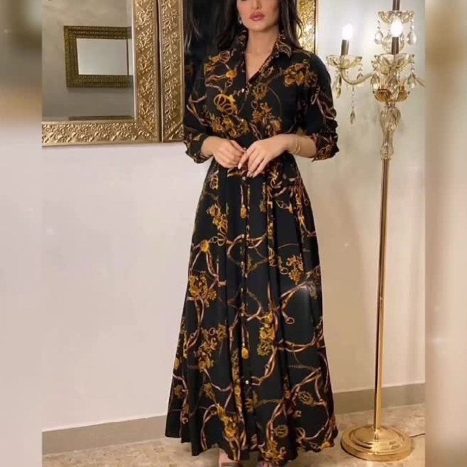 Levoire | Robe Vintage Imprimée Élégante