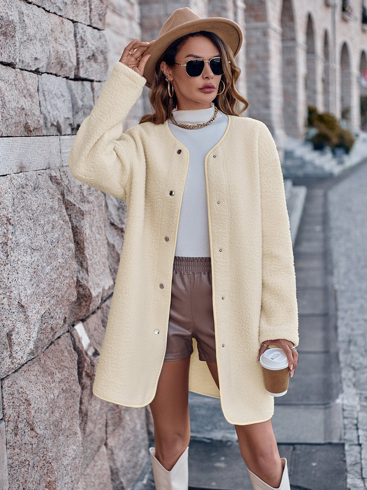 Levoire | Veste Élégante Unie Abricot