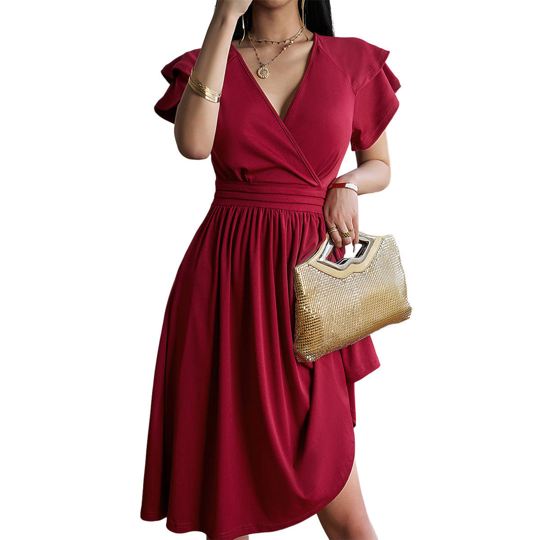 Levoire | Robe midi élégante col V