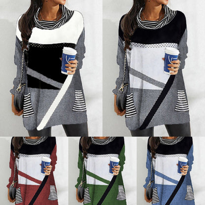 Levoire | Chemise à poche à col en pile imprimé élégante