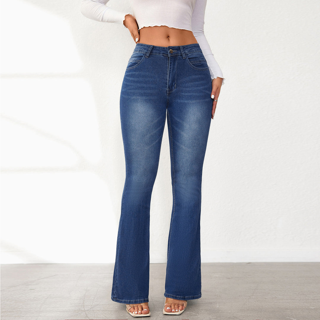 Jeans Bootcut Taille Haute Femme Levoire