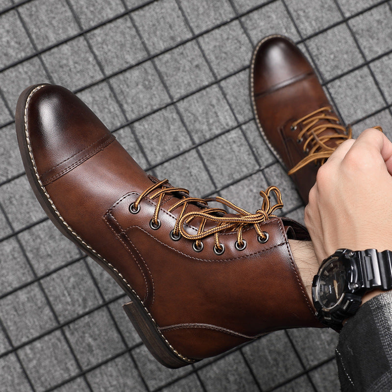 Levoire | Bottes Cheville Cuir Véritable