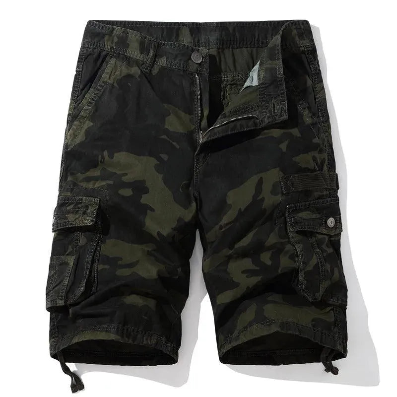Levoire | Short homme grand taille Imprimé camouflage militaire profond
