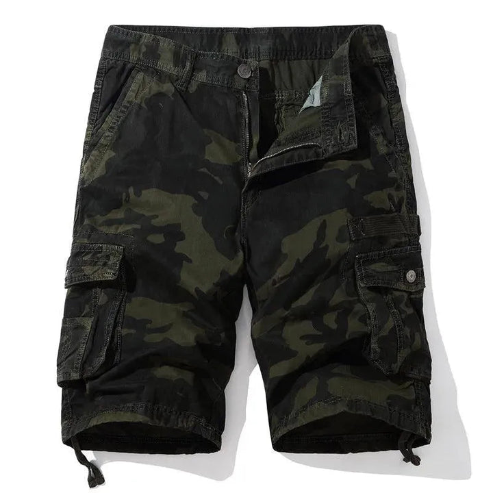 Levoire | Short homme grand taille Imprimé camouflage militaire profond