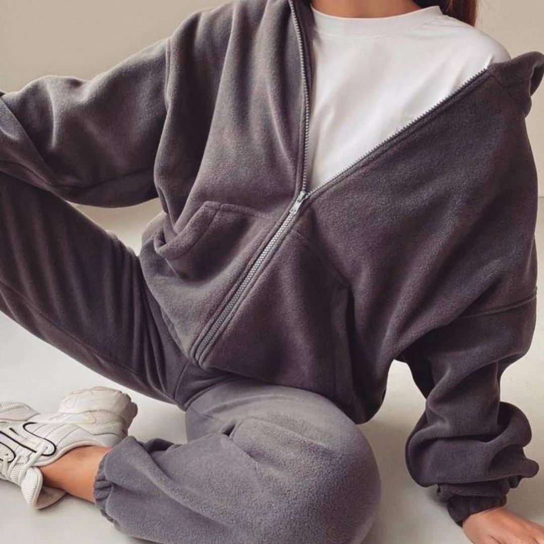 Levoire | Mode Sport Loisir Ensemble de Sweat à Capuche Gris