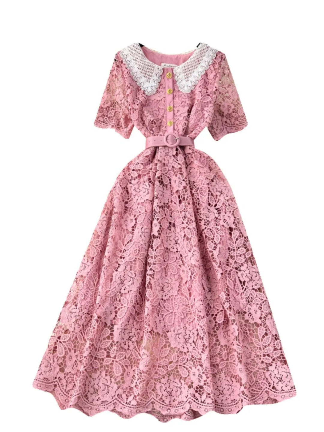 Levoire | Robe en dentelle mi-longue