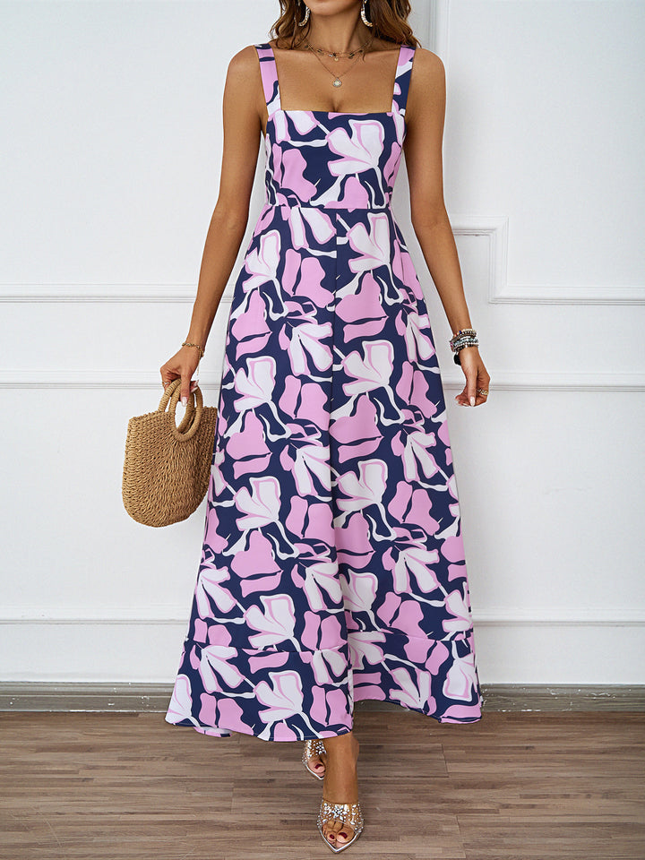 Robe maxi femme avec design floral et bretelles sophistiquées Levoire