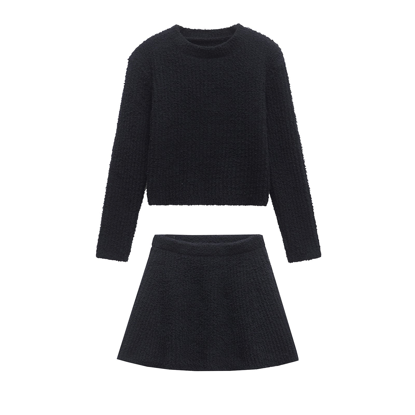 Levoire | Pull en tricot élégant Ensemble de jupe courte tricotée