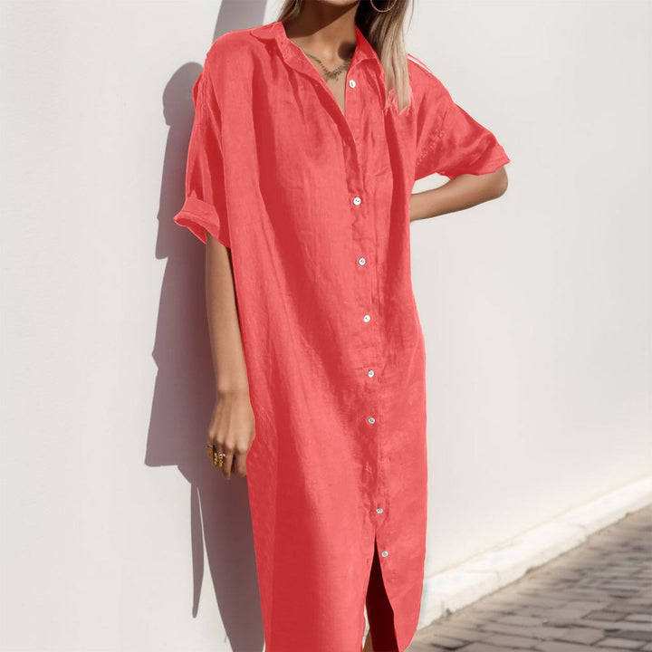 Levoire | Élégante Chemise de Plage Vêtements de Travail Slim Fit Robe