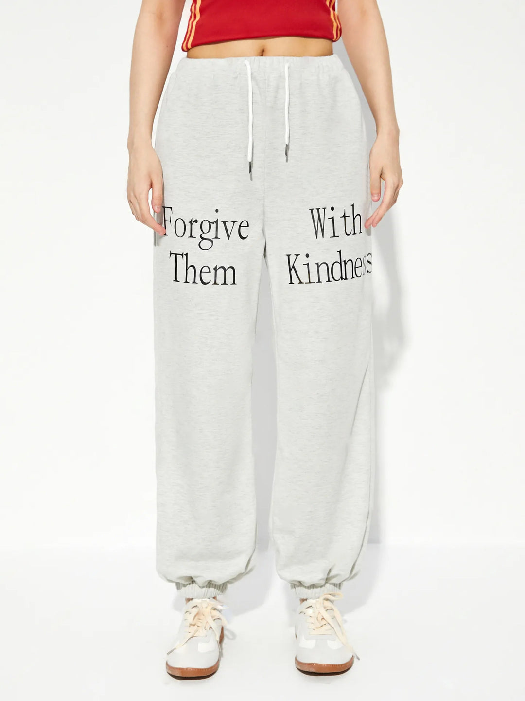 Pantalons de jogging décontractés pour femmes avec imprimé graphique et taille élastique Levoire