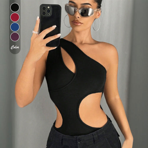 Maillot de bain asymétrique pour femmes avec design découpé tendance Levoire