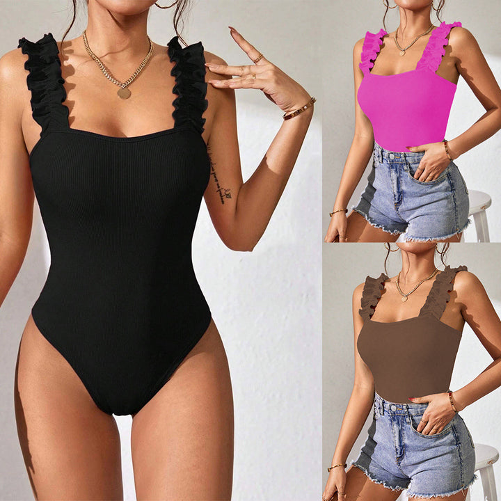 Maillot de bain femme avec des détails en volants et une coupe flatteuse Levoire