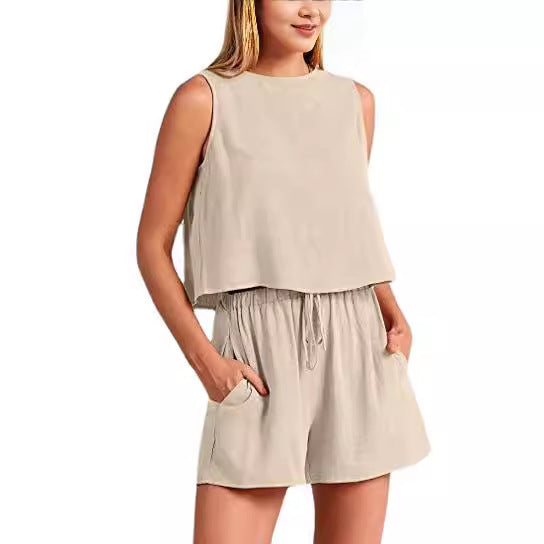 Ensemble de loisirs deux pièces pour femmes avec taille élastique Levoire