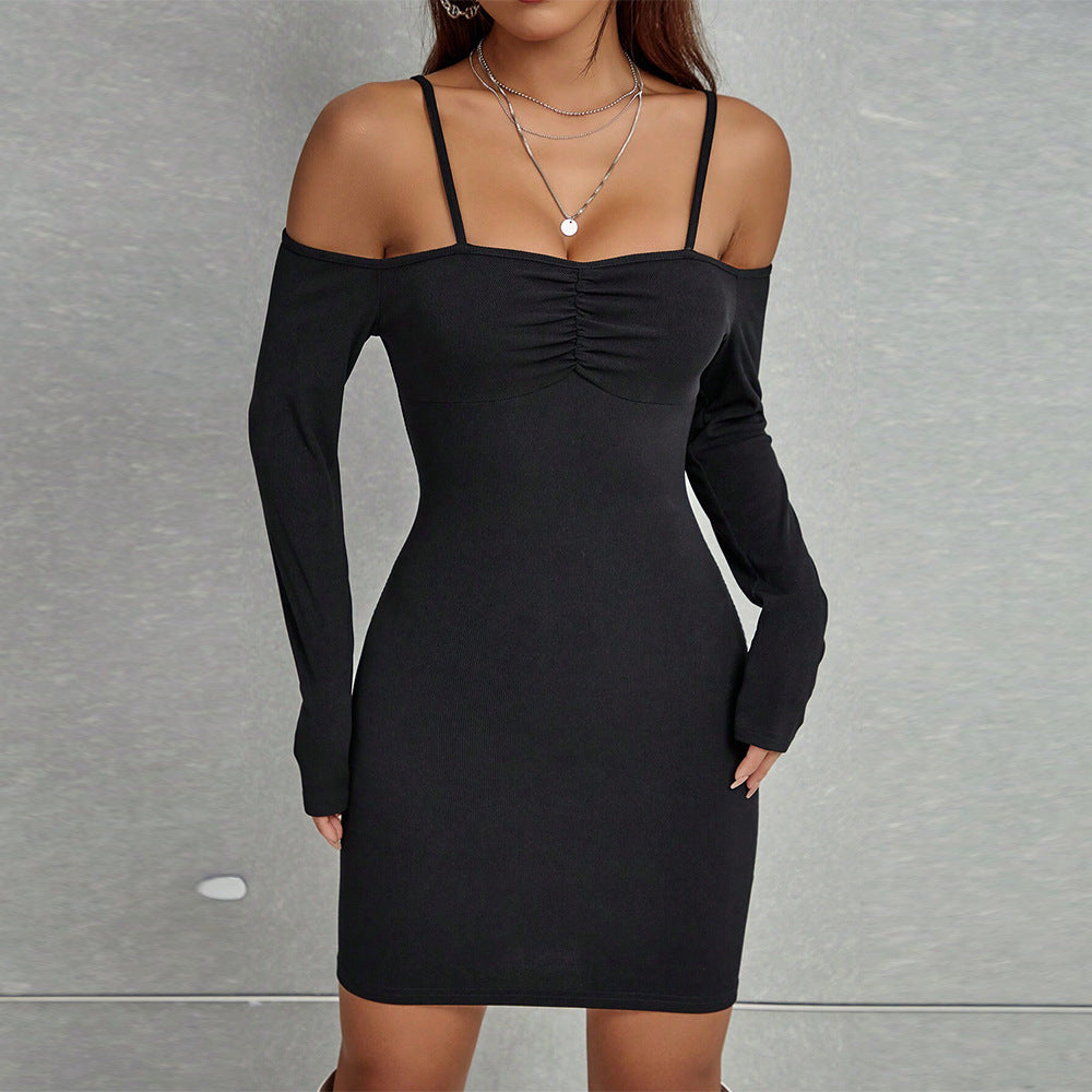 Robe mini femme avec design décolleté et détail de volants élégant Levoire