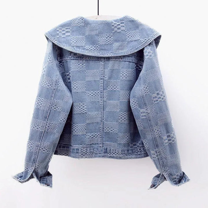 Levoire | Veste en denim courte avec un manteau de marin