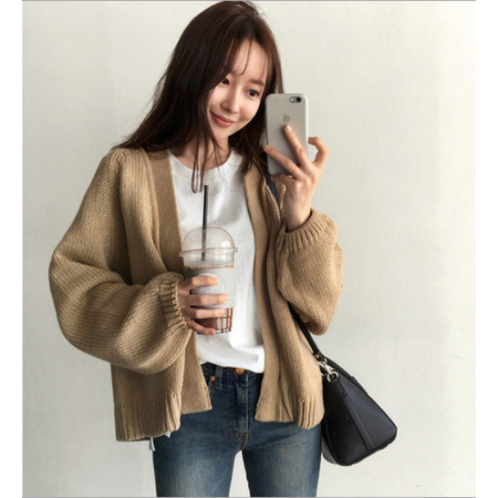 Cardigan femme à manches larges et coupe ouverte Levoire