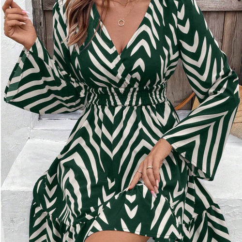 Robe enveloppante pour femmes avec jupe volumineuse Levoire