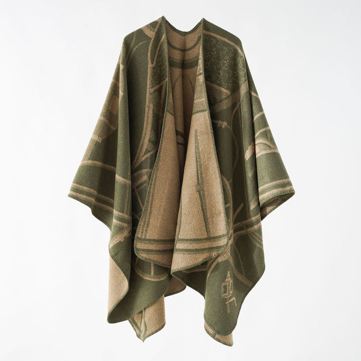 Levoire | Gilet Élégant En Tricot Pour Femmes | Chaud Vert Einheitsgröße