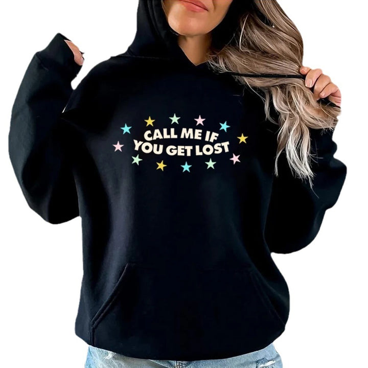 Sweat à capuche pour femme avec imprimé créatif et coupe décontractée Levoire