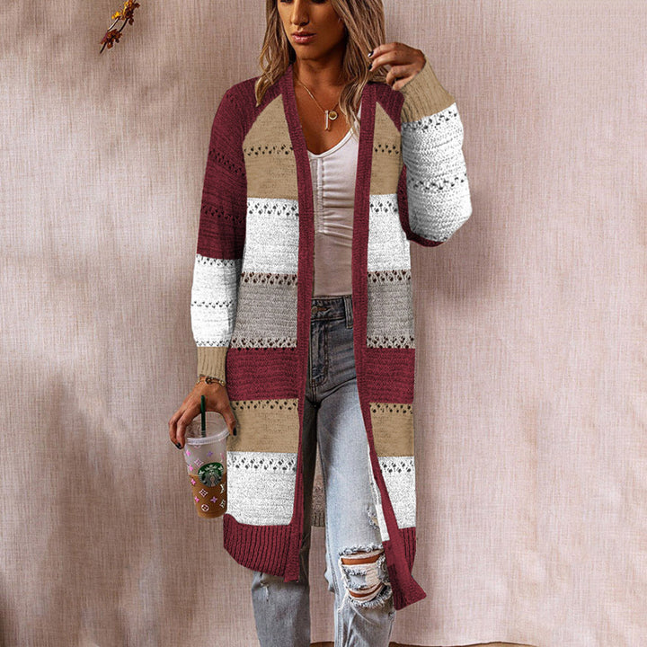 Levoire | Pull Col V Détente Hivernale Rouge