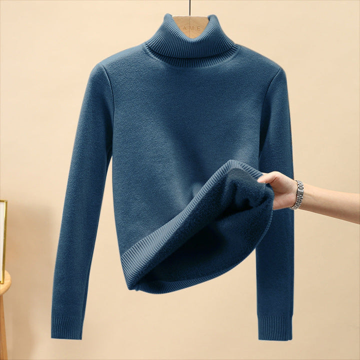Levoire | Pull Chaud En Tricot Bleu