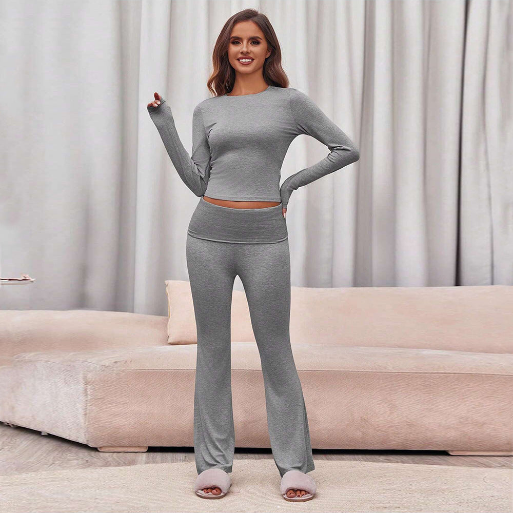 Ensemble pour femmes composé d'un haut à manches longues et de leggings ajustés Levoire
