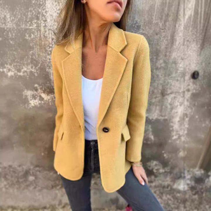 Veste blazer élégante pour femmes en polaire douce Levoire