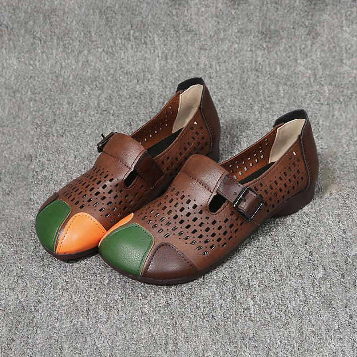 Levoire | Sandales À Air Avec Une Boucle Et Un Bout Coloré Pour Femmes