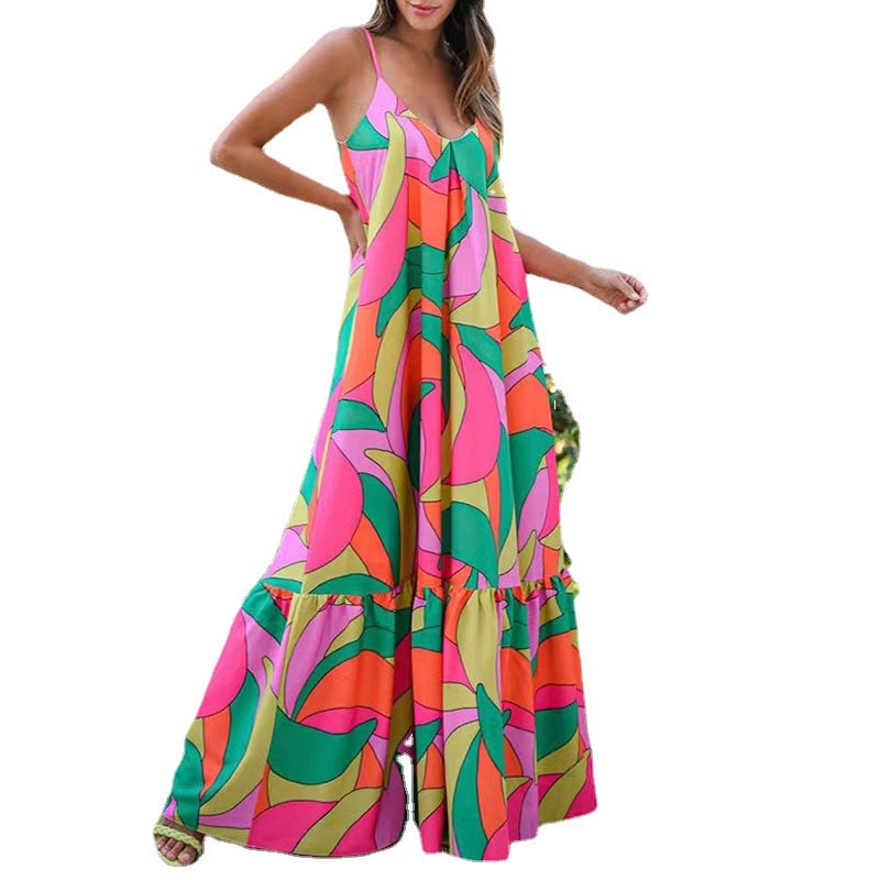 Levoire | Robe imprimée à dos nu élégante