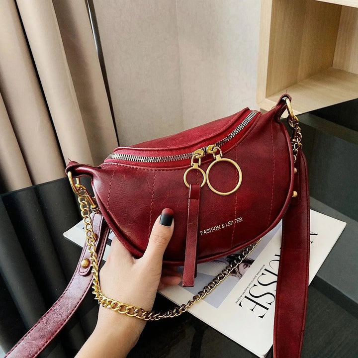 Levoire | Retro sac à bandoulière léger pour femmes adapté à la mode Rot