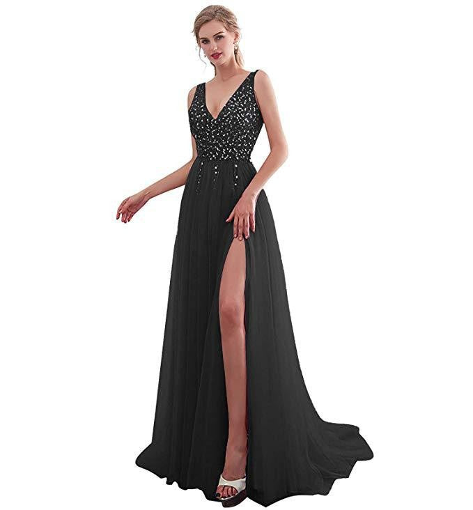 Levoire | Élégante Robe de Soirée Fluide noir
