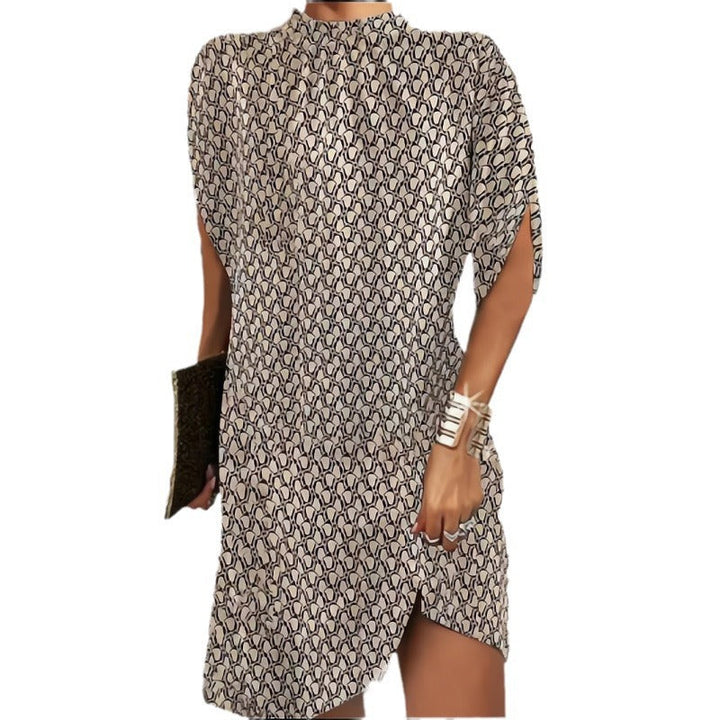 Levoire | Chic Fashion Robe à col rond à manches chauve-souris