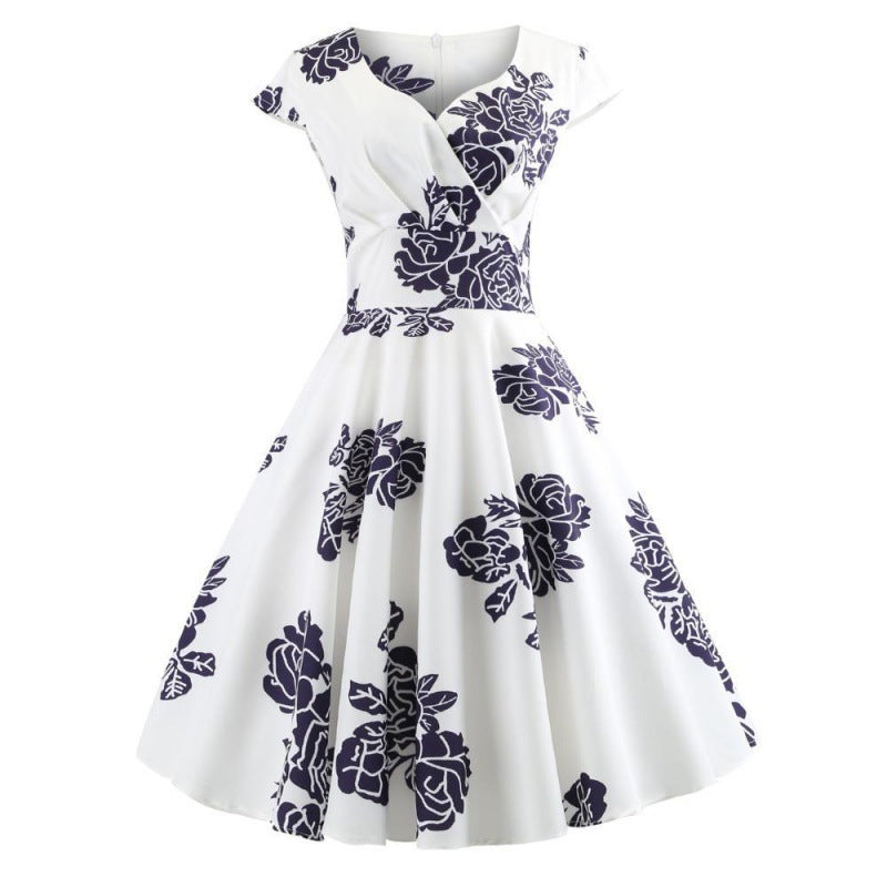 Robe portefeuille femme avec imprimé floral et jupe évasée Levoire