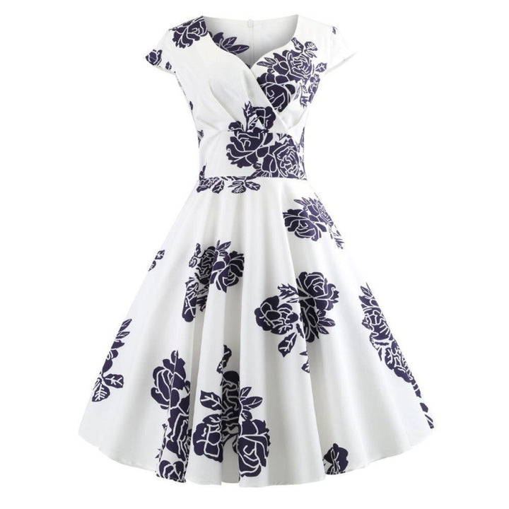 Robe portefeuille femme avec imprimé floral et jupe évasée Levoire