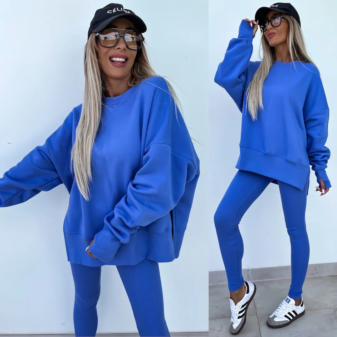 Levoire | Rennot confortable pull-pantalon-set Bleu