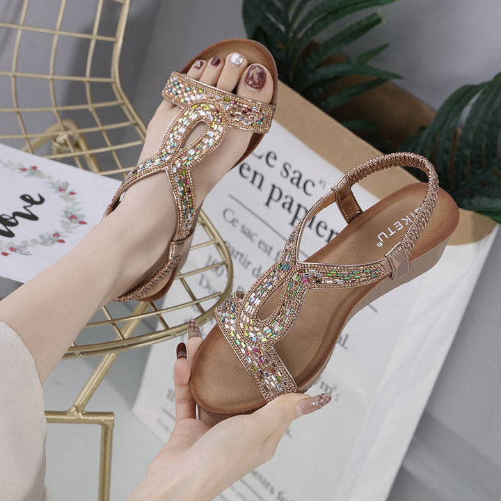 Levoire | Avec Talon Équilibré Décoré De Strass